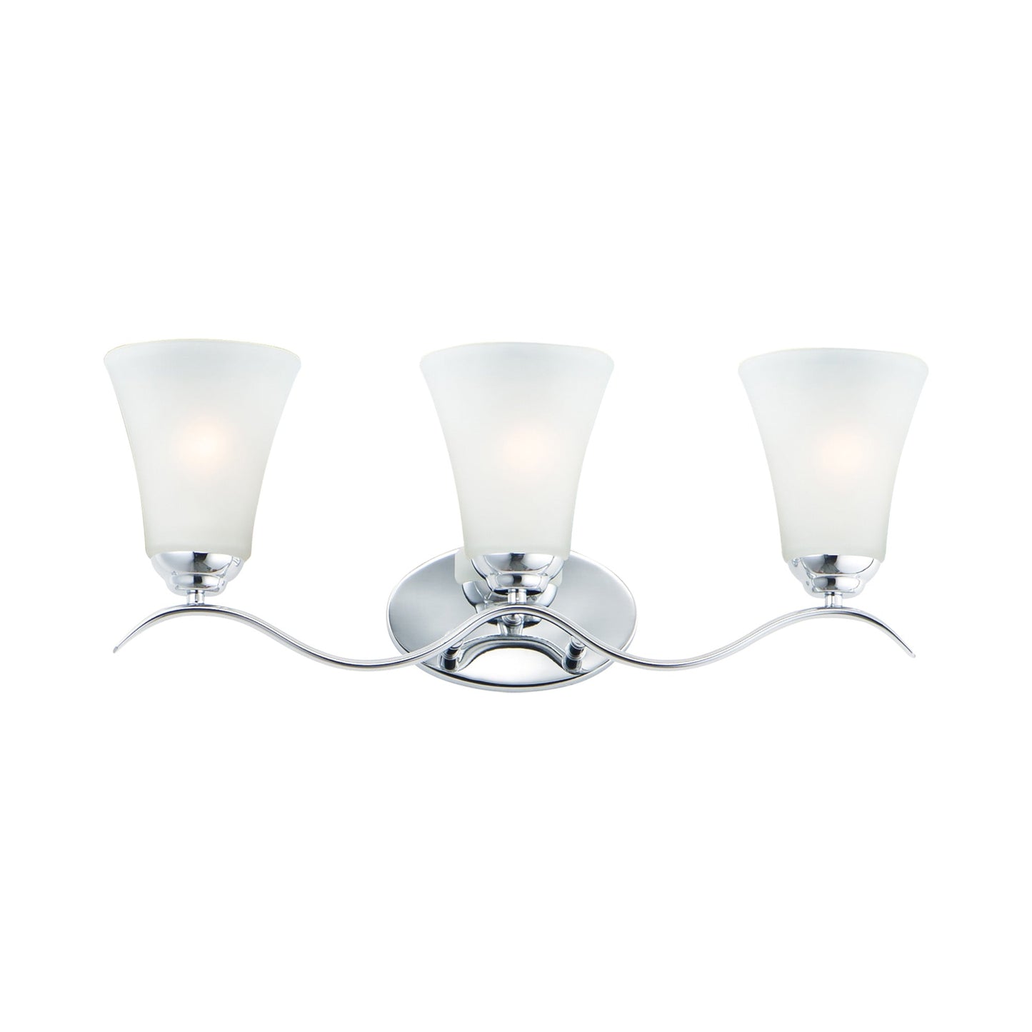 Vital Bath Vanity Light in Polished Chrome (3-Light).