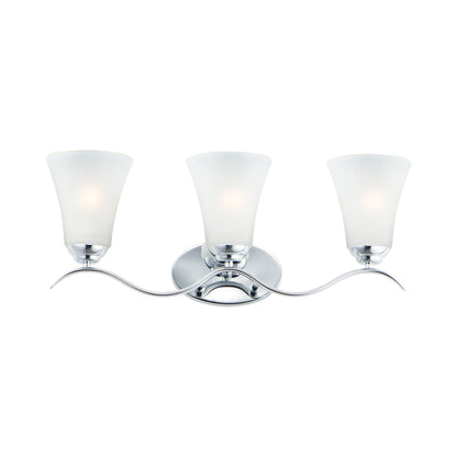 Vital Bath Vanity Light in Polished Chrome (3-Light).
