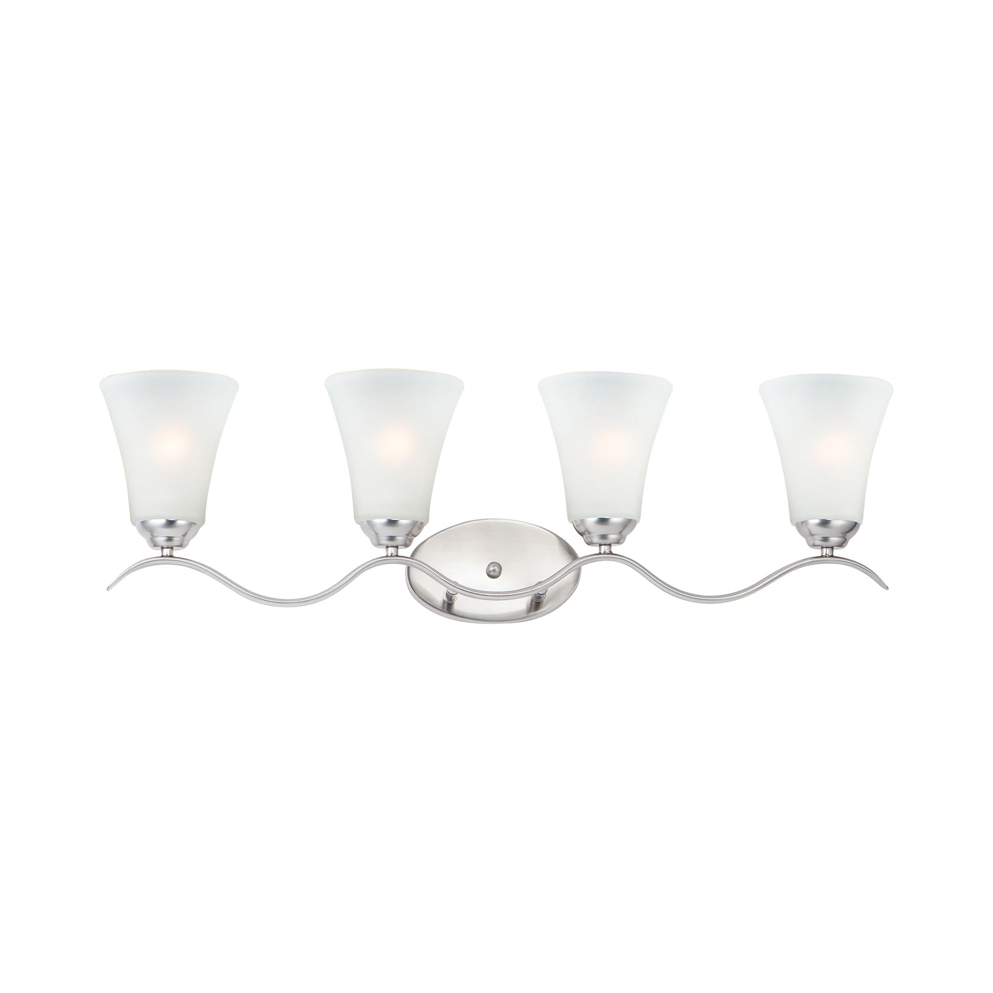 Vital Bath Vanity Light in Satin Nickel (4-Light).