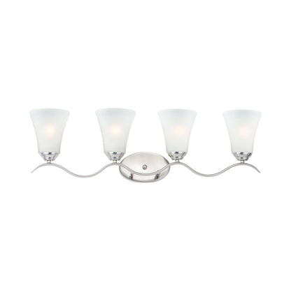 Vital Bath Vanity Light in Satin Nickel (4-Light).