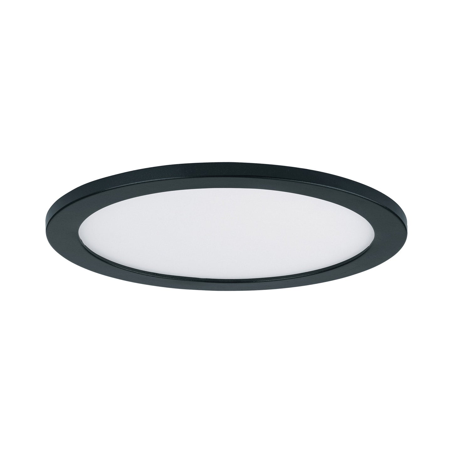 Wafer LED Flush Mount Ceiling Light in Black (Medium/Round).