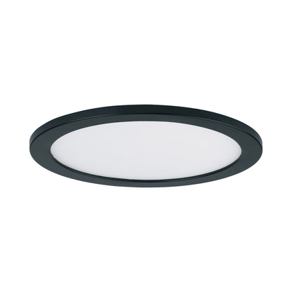 Wafer LED Flush Mount Ceiling Light in Black (Medium/Round).