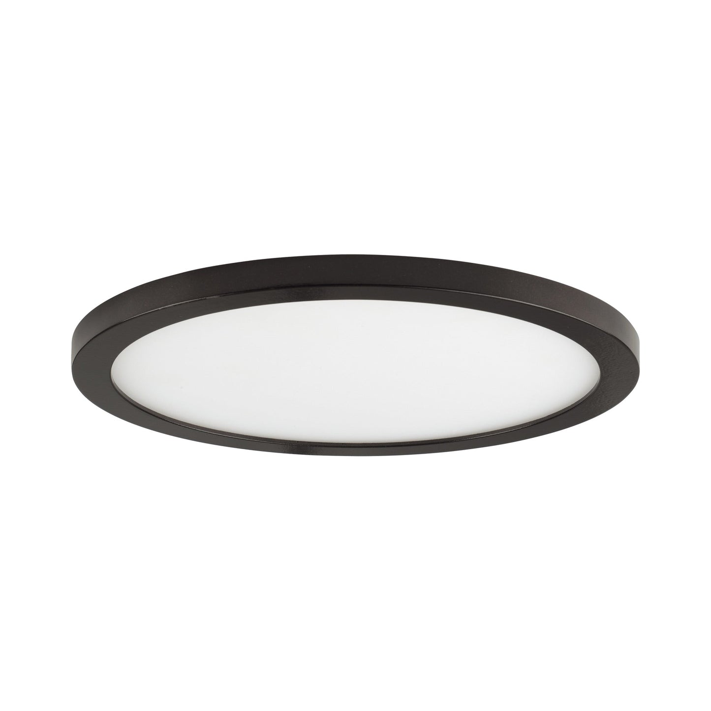 Wafer LED Flush Mount Ceiling Light in Bronze (Medium/Round).