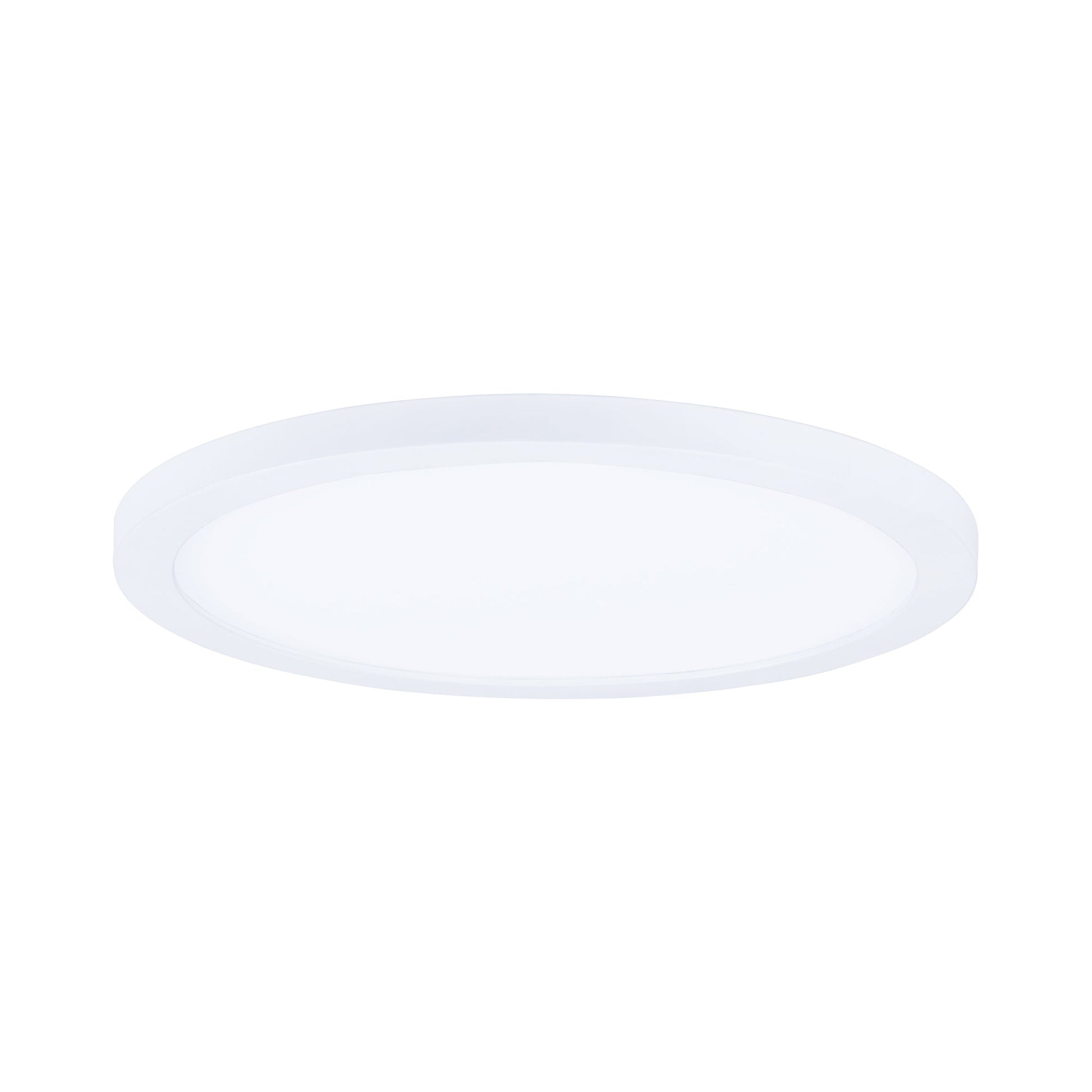 Wafer LED Flush Mount Ceiling Light in White (Medium/Round).