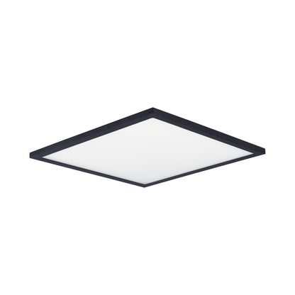 Wafer LED Flush Mount Ceiling Light in Black (Medium/Square).