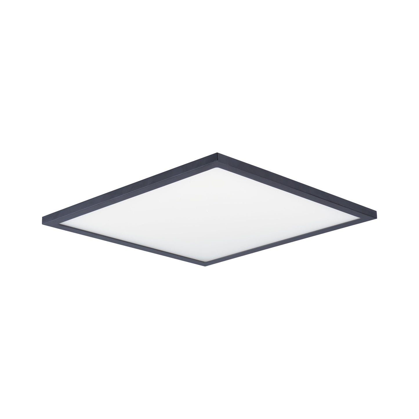 Wafer LED Flush Mount Ceiling Light in Bronze (Medium/Square).