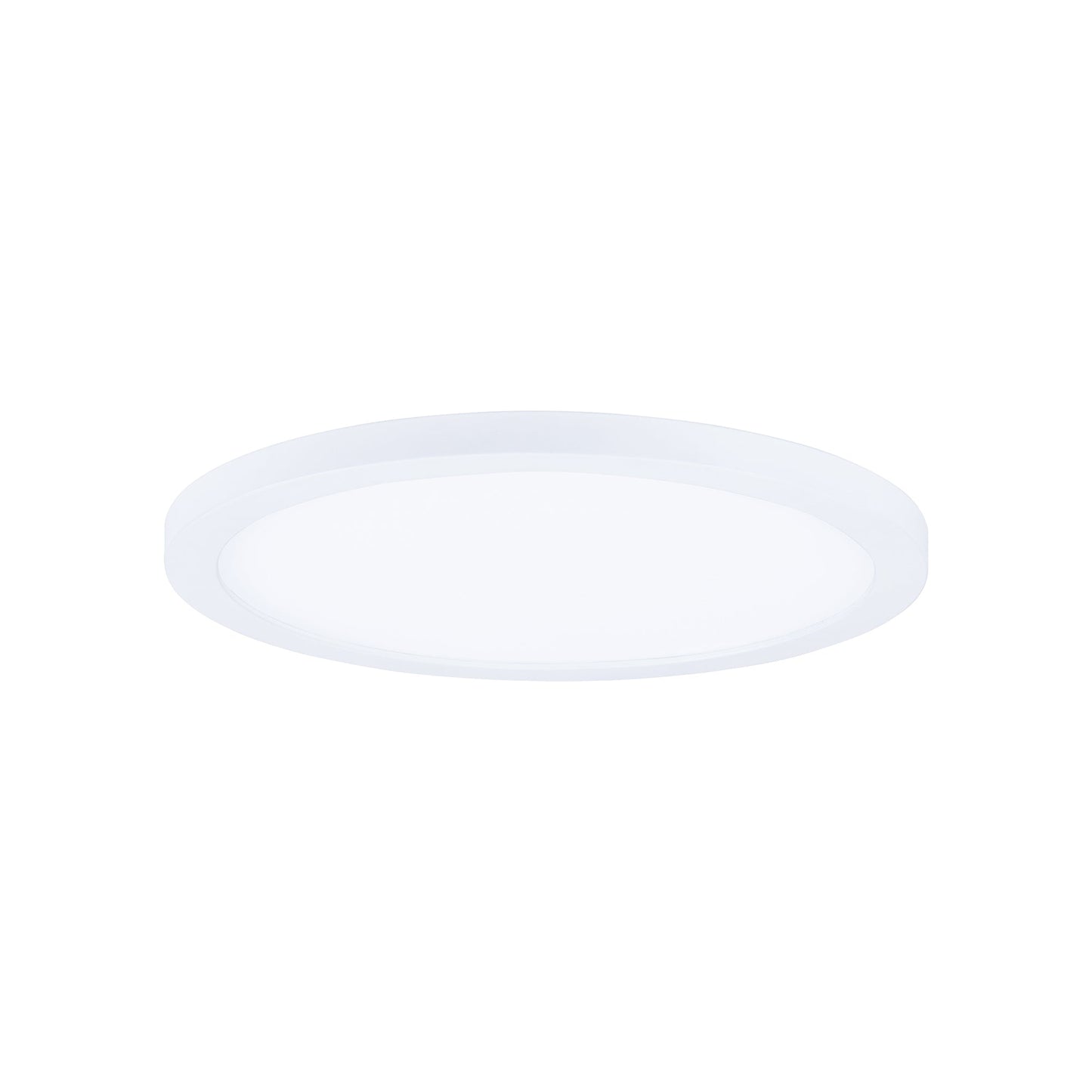Wafer Outdoor LED Flush Mount Ceiling Light in White (7-Inch/Round).