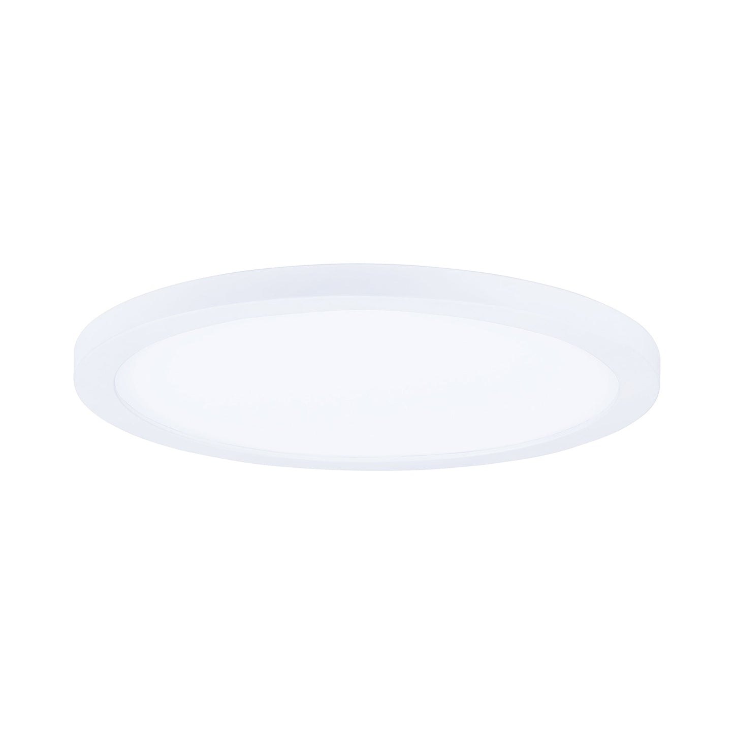 Wafer Outdoor LED Flush Mount Ceiling Light in White (9-Inch/Round).