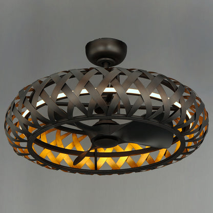 Weave LED Ceiling Fan in Detail.