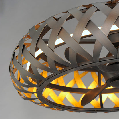 Weave LED Ceiling Fan in Detail.