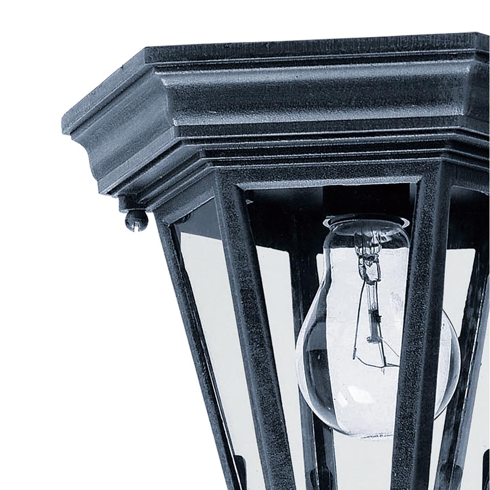 Westlake Outdoor Flush Mount Ceiling Light in Detail.