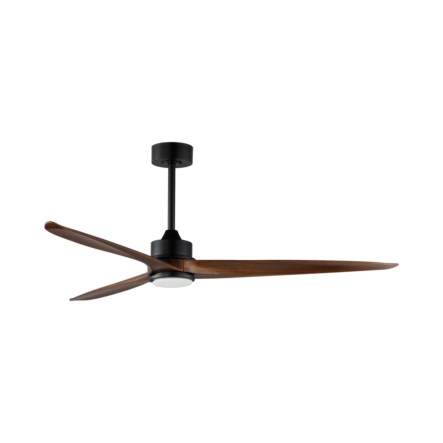 Woodwind LED Ceiling Fan in Black (80-Inch).