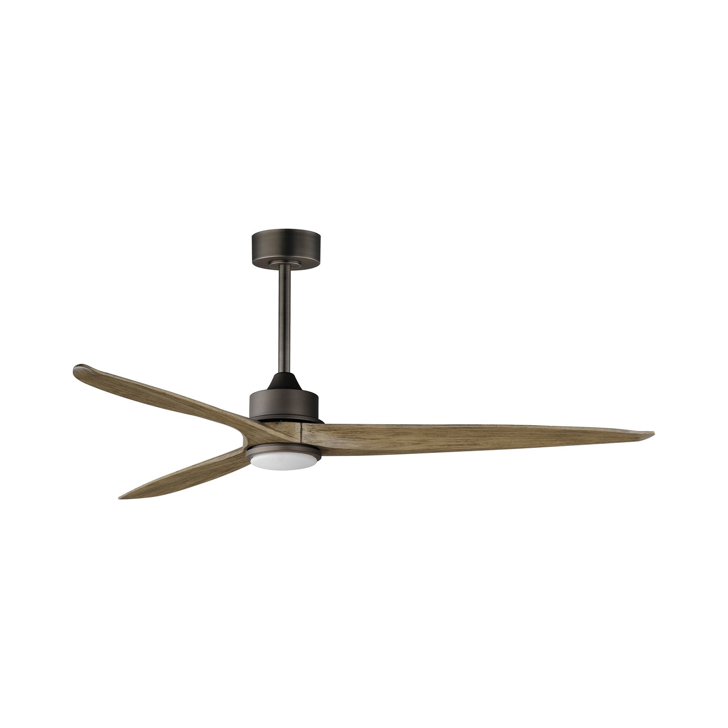 Woodwind LED Ceiling Fan in Charcoal Bronze (80-Inch).