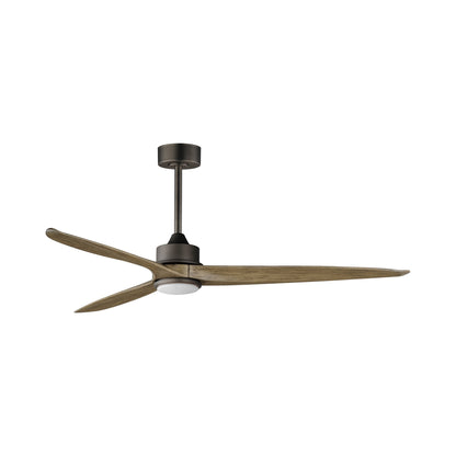 Woodwind LED Ceiling Fan in Charcoal Bronze (80-Inch).