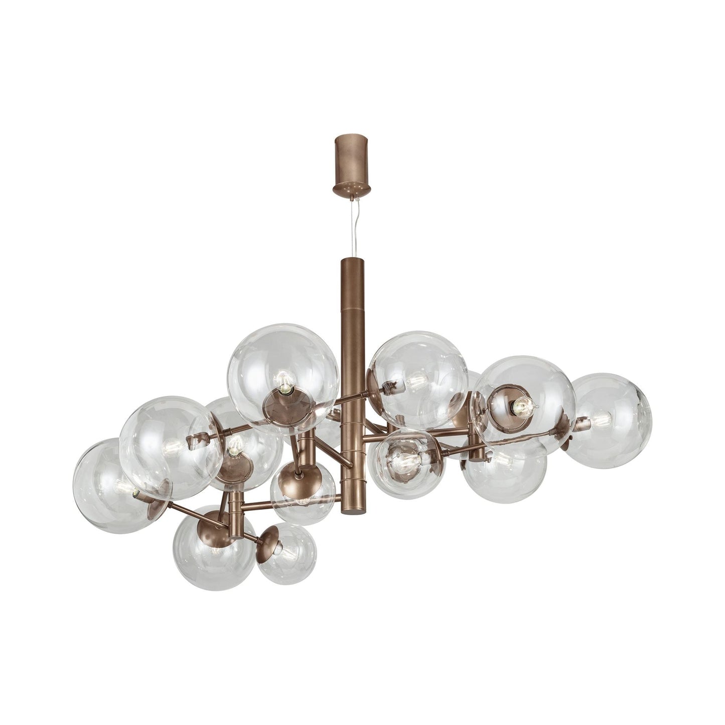 Global Chandelier in Bronze.