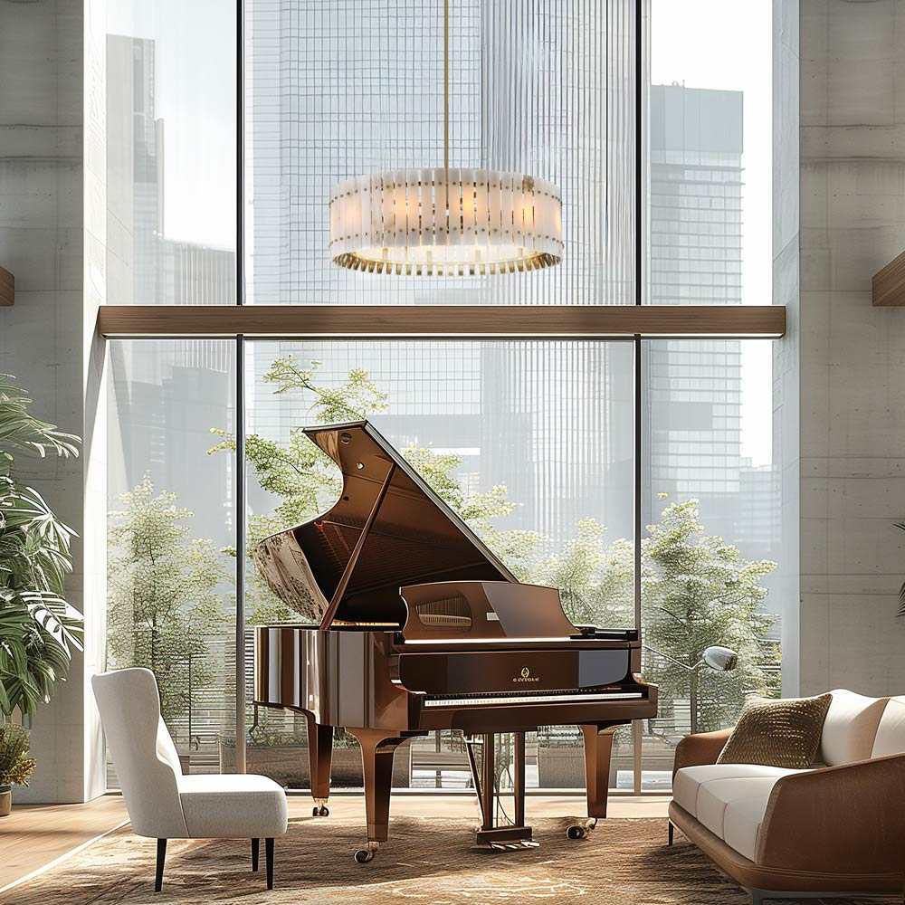 Bardon Pendant Light in living room.