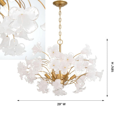 Bloome Chandelier - line drawing.
