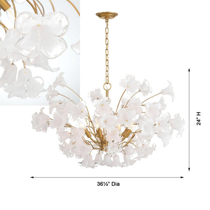 Bloome Chandelier - line drawing.
