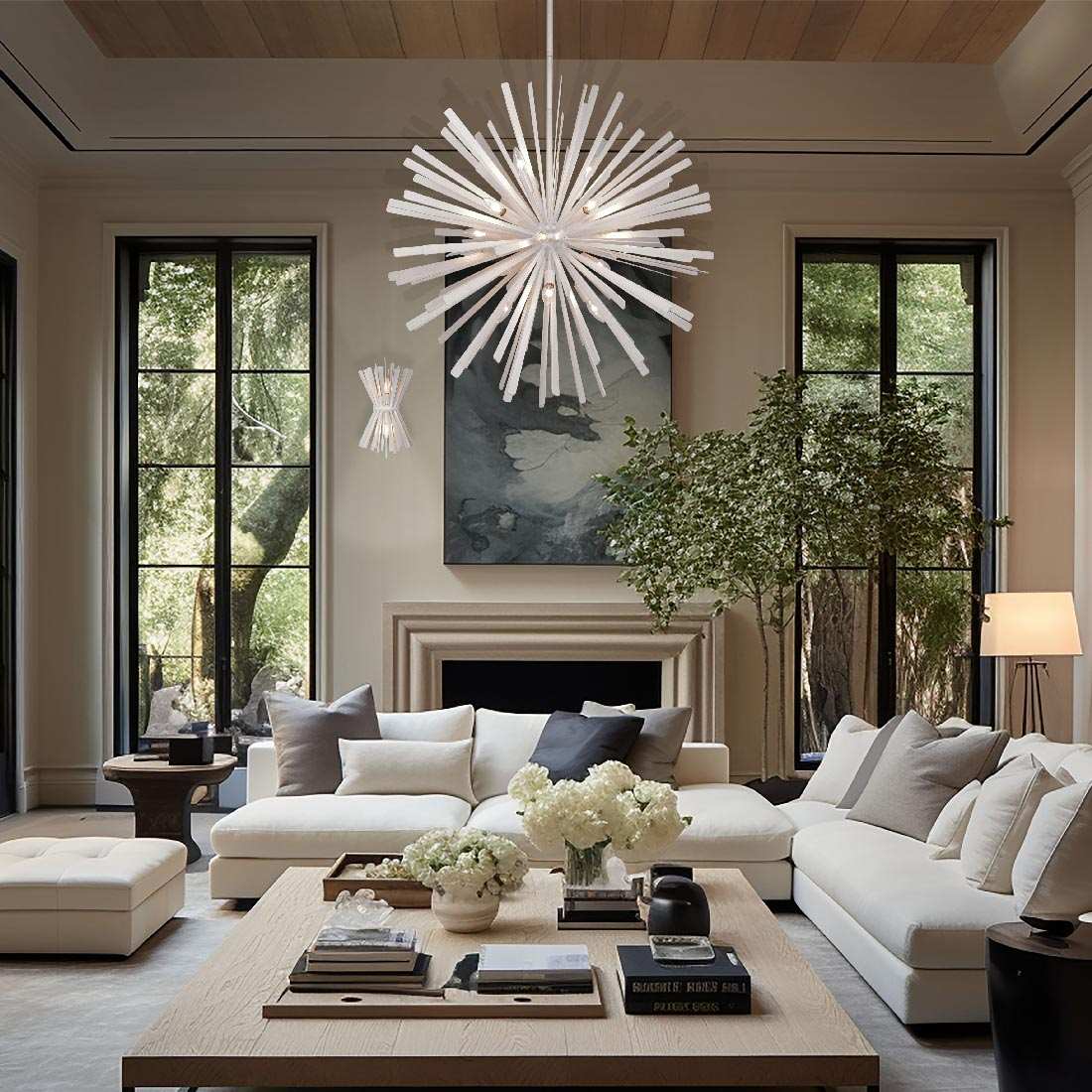 Confluence Pendant Light in living room.