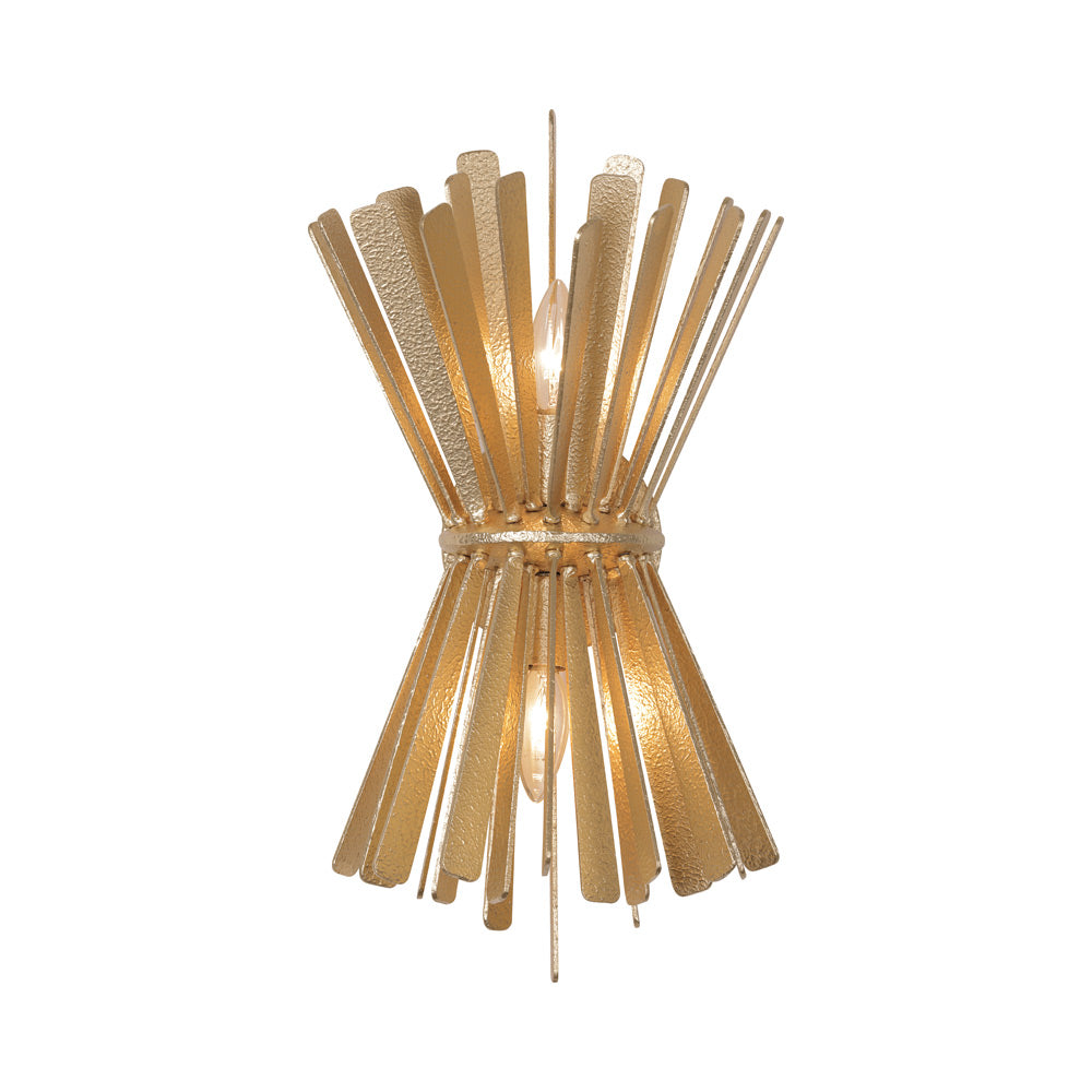 Confluence Wall Light in Piastra Gold.