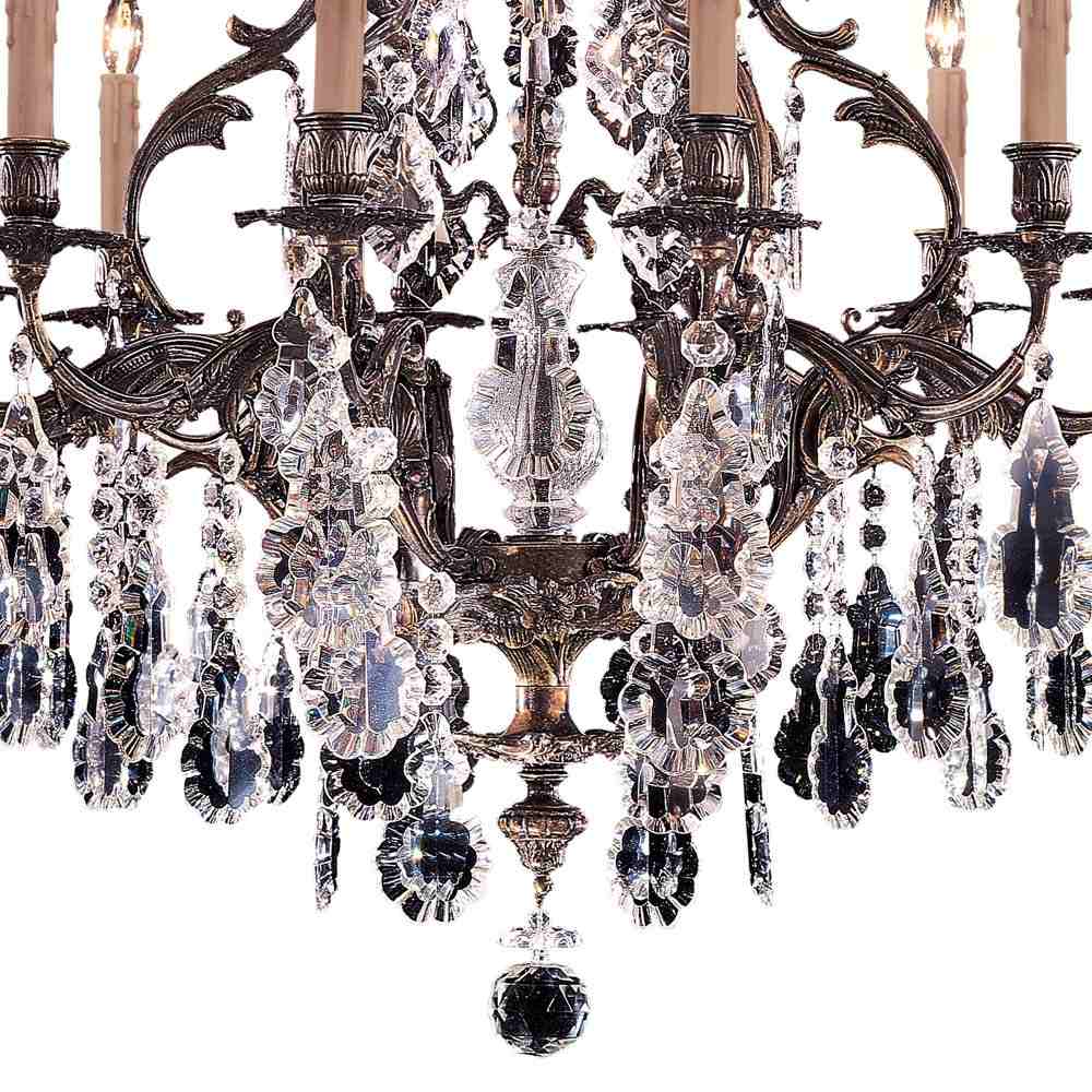 Crystal Chandelier in Detail.