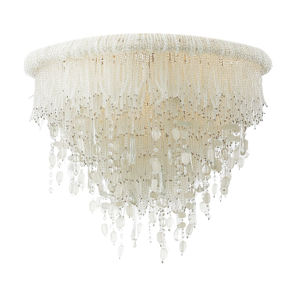 Crystal Reign Flush Mount Ceiling Light (6-Light).