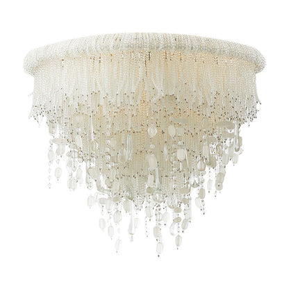 Crystal Reign Flush Mount Ceiling Light (6-Light).