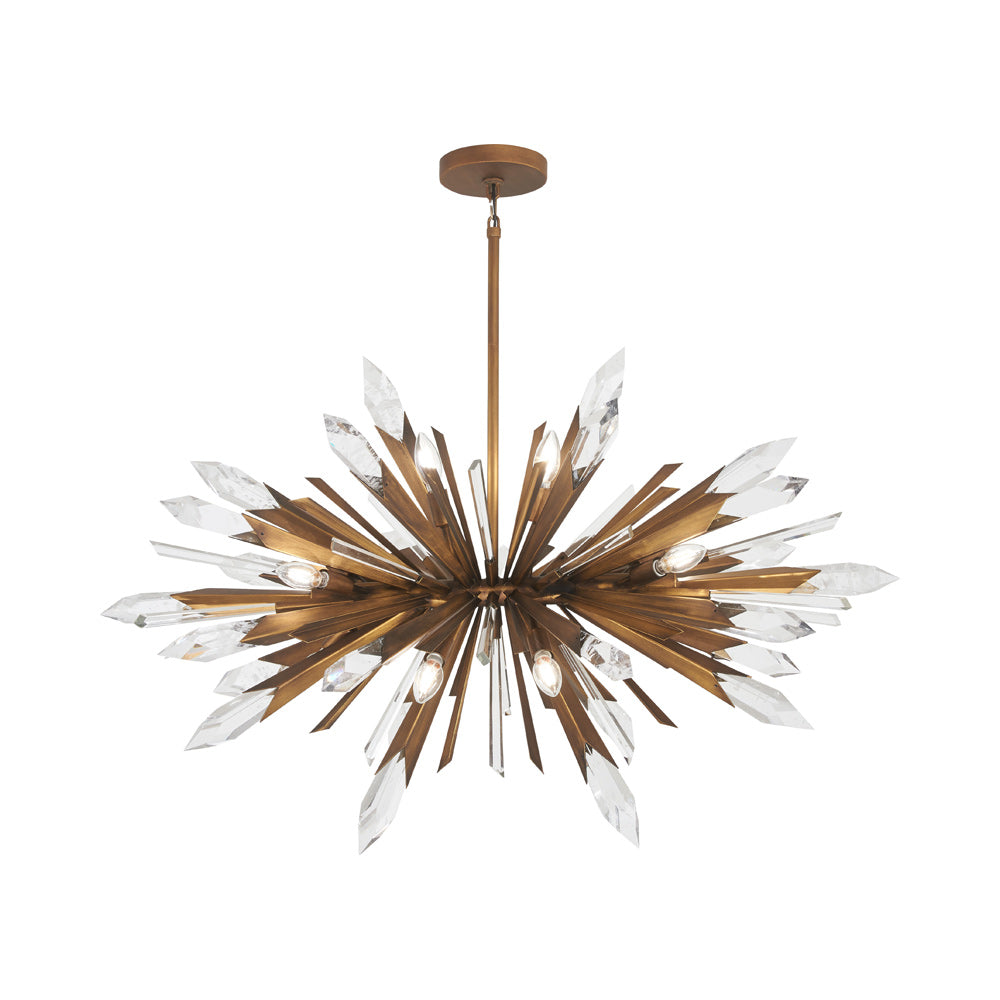 Elsa Pendant Light in Piastra Gold (41.88-Inch).