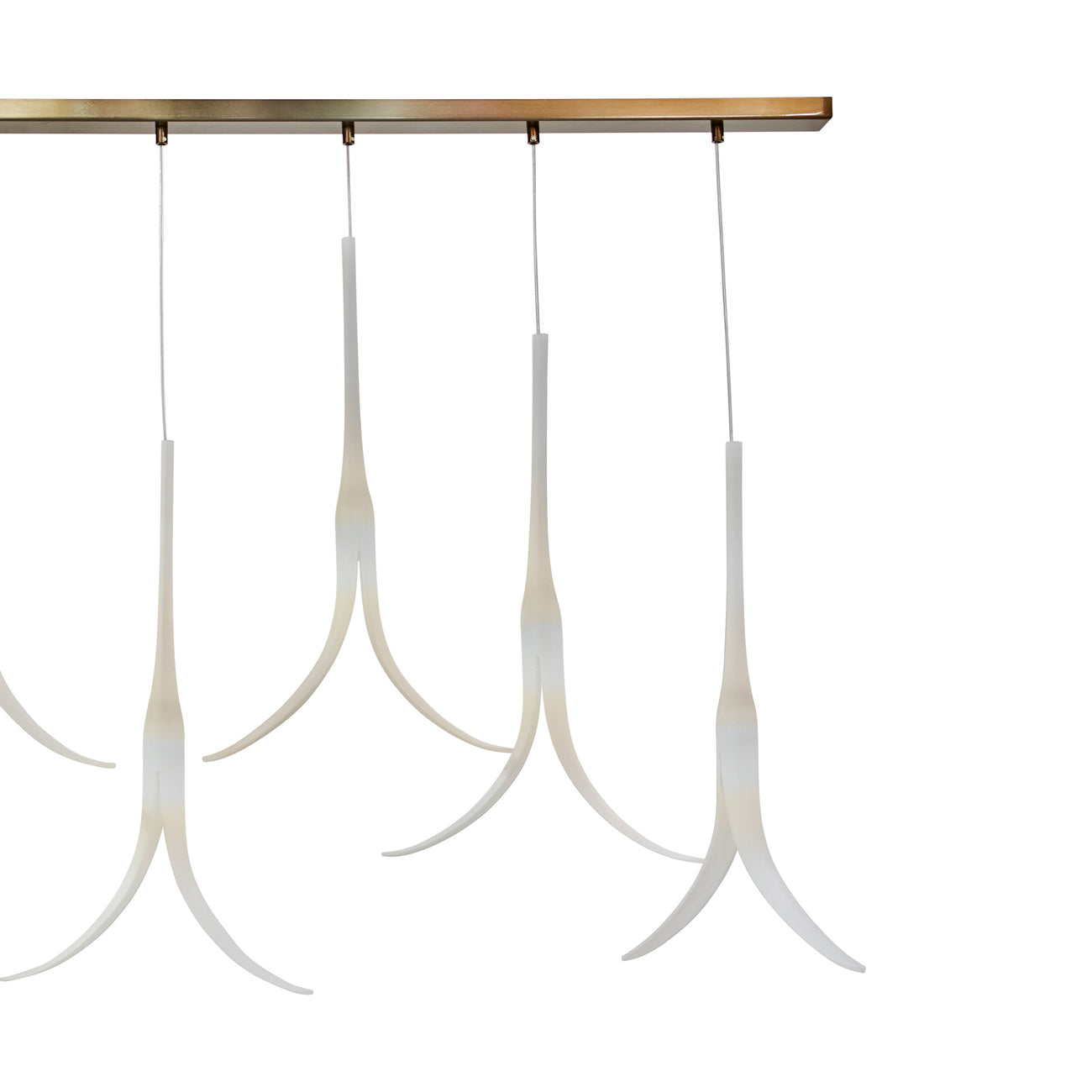Featherly Linear Pendant Light in Detail.