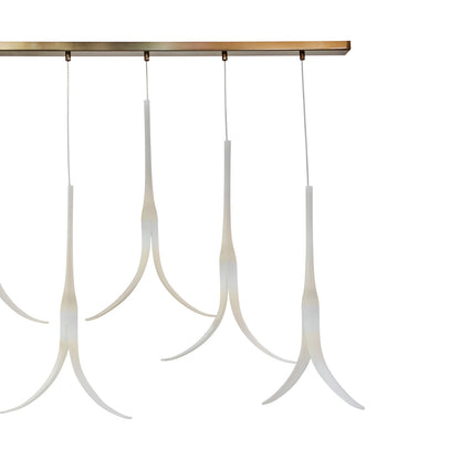 Featherly Linear Pendant Light in Detail.