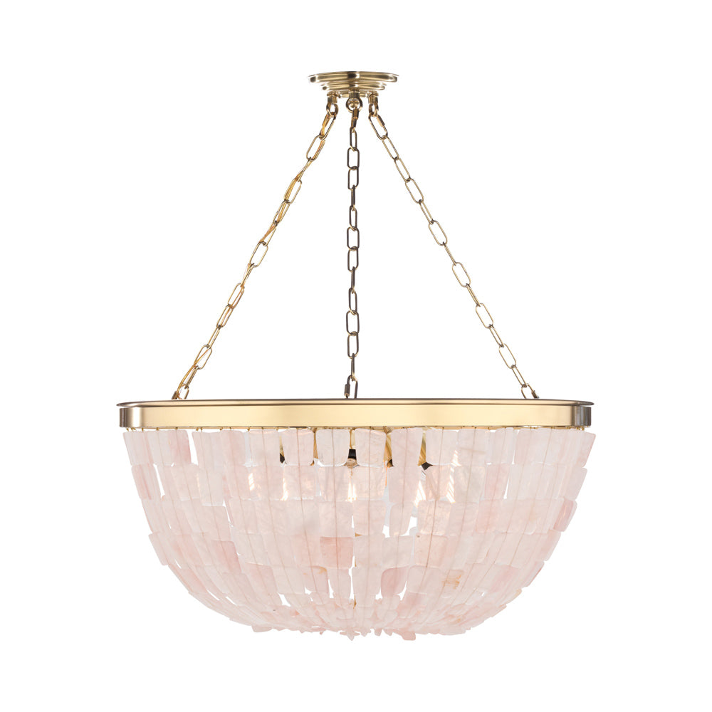 Flotsam Pendant Light in Pink Quartz.