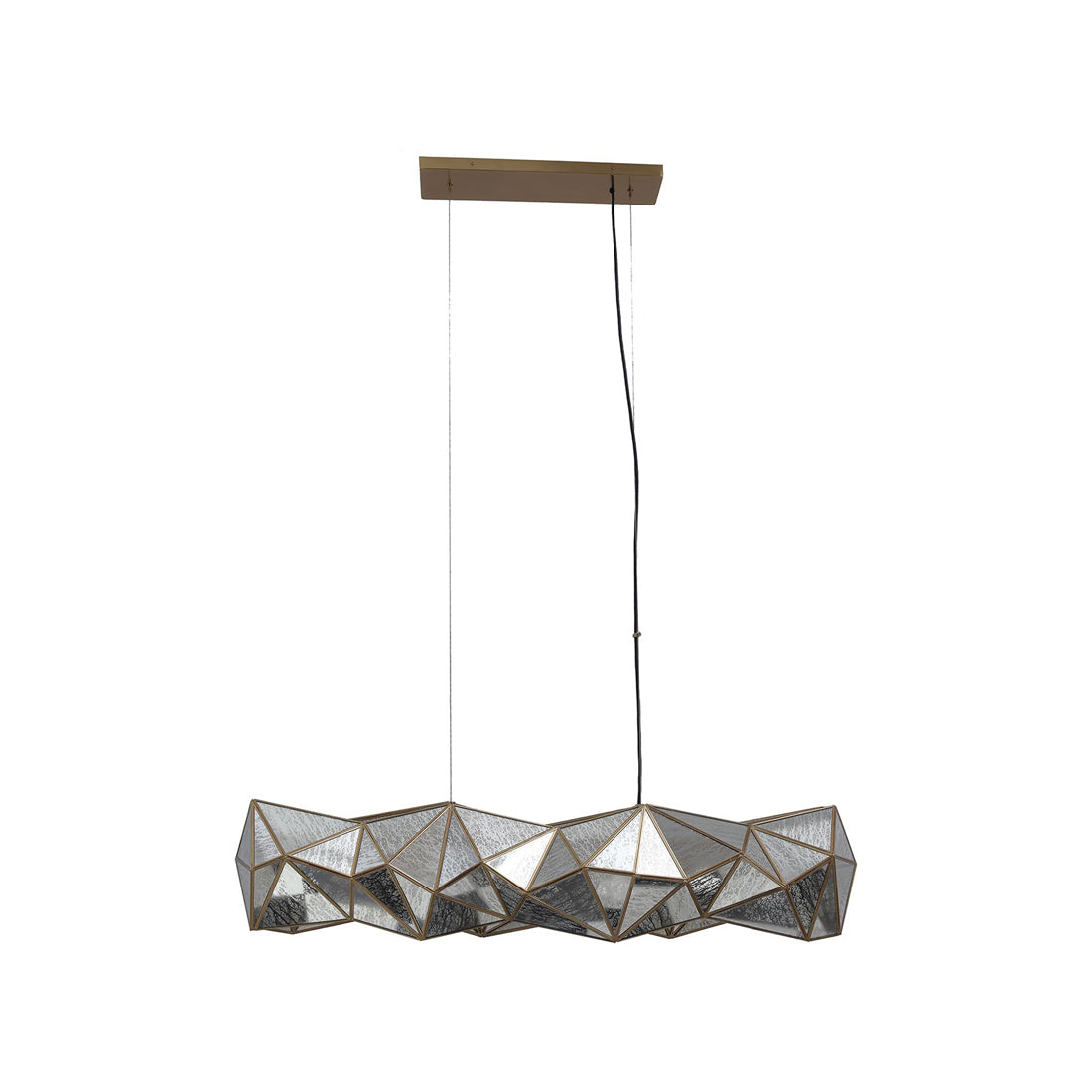 Geo-Gem Linear Pendant Light in Detail.