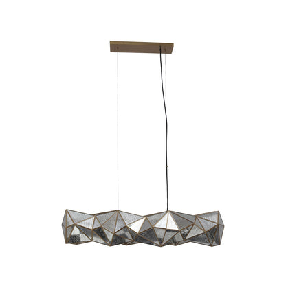 Geo-Gem Linear Pendant Light in Detail.
