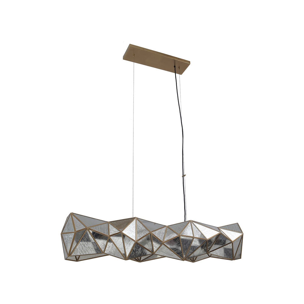 Geo-Gem Linear Pendant Light in Detail.