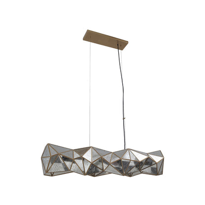 Geo-Gem Linear Pendant Light in Detail.