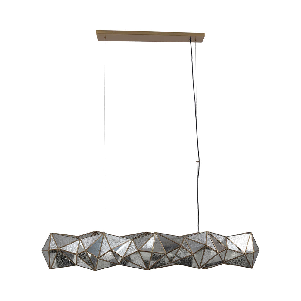 Geo-Gem Linear Pendant Light in Detail.