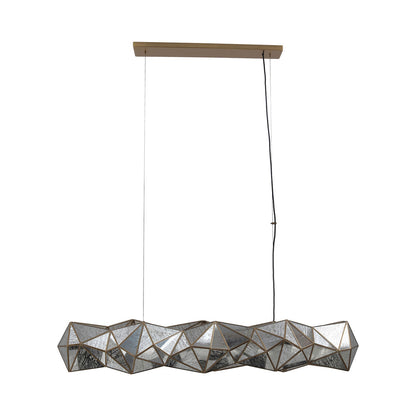 Geo-Gem Linear Pendant Light in Detail.