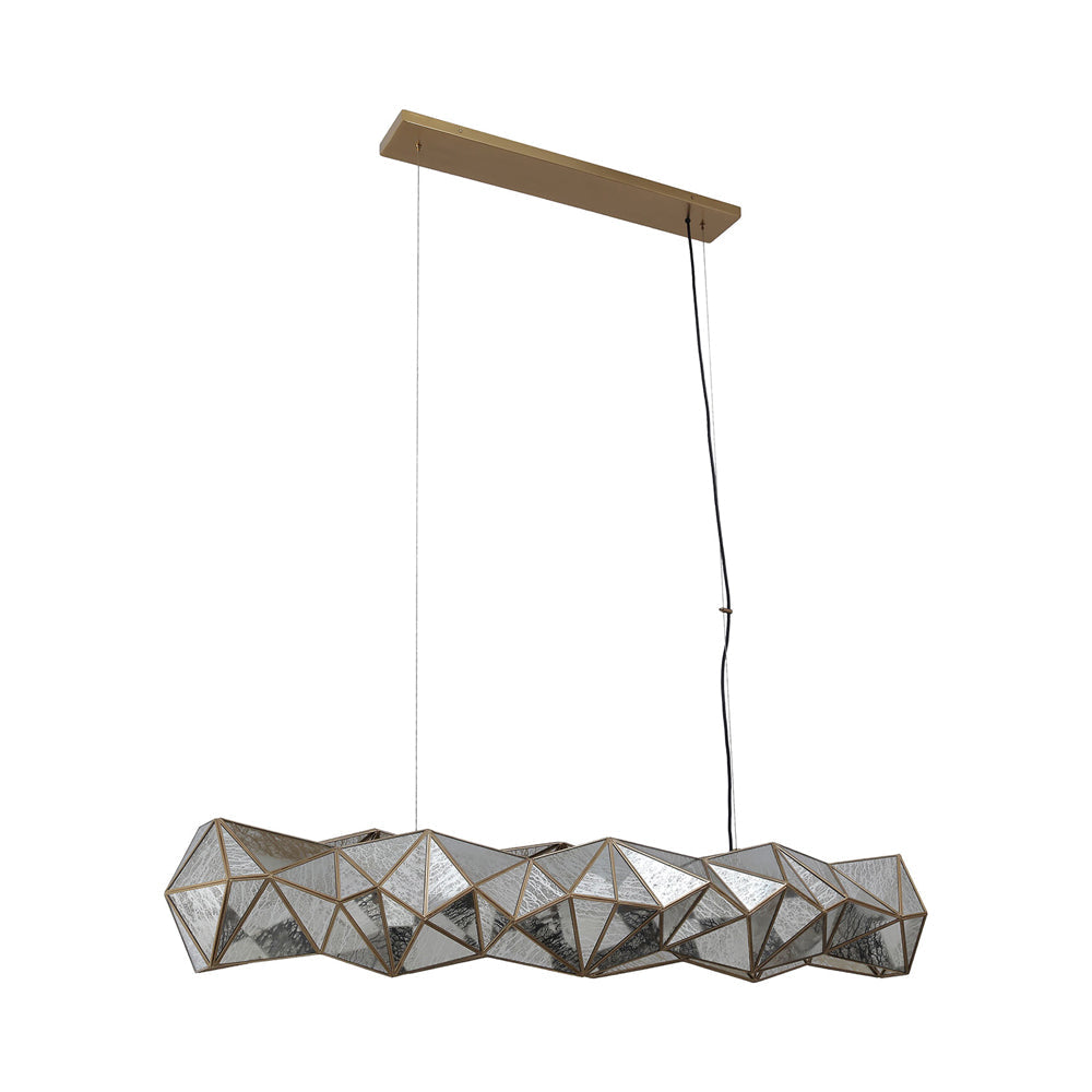 Geo-Gem Linear Pendant Light in Detail.