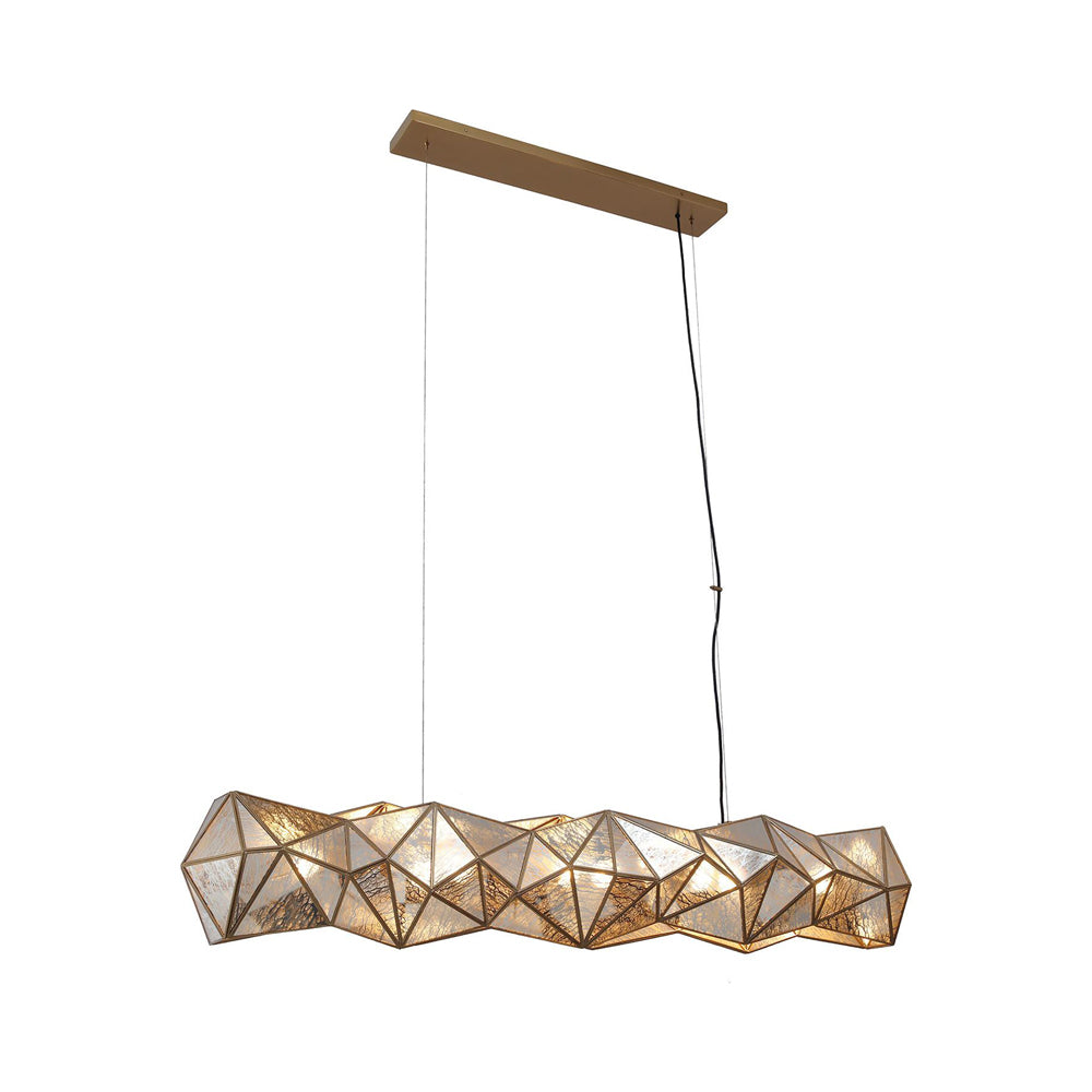 Geo-Gem Linear Pendant Light in Detail.