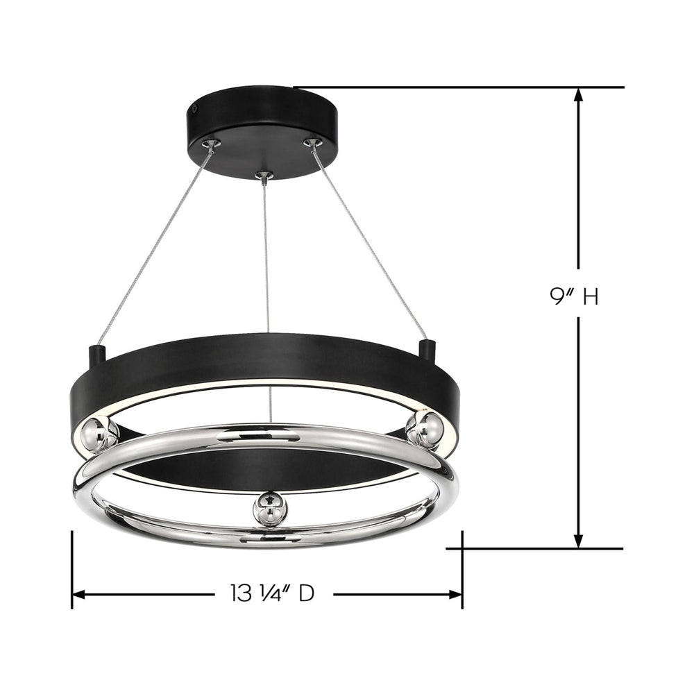 Grande Illusion N79912 LED Pendant Light - line drawing.