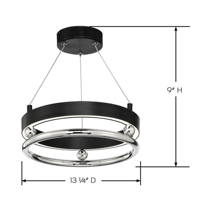 Grande Illusion N79912 LED Pendant Light - line drawing.