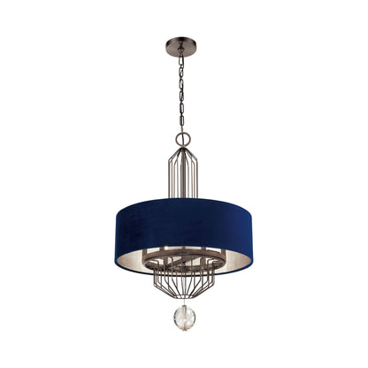 Grandeur N733 Pendant Light in Blue (6-Light).