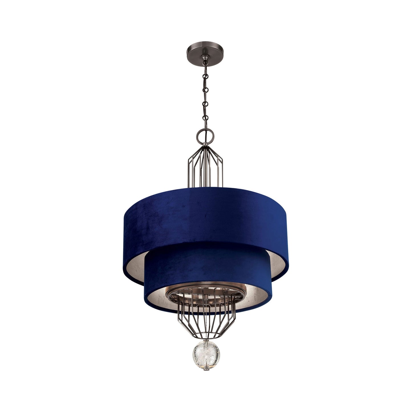 Grandeur N733 Pendant Light in Blue (8-Light).