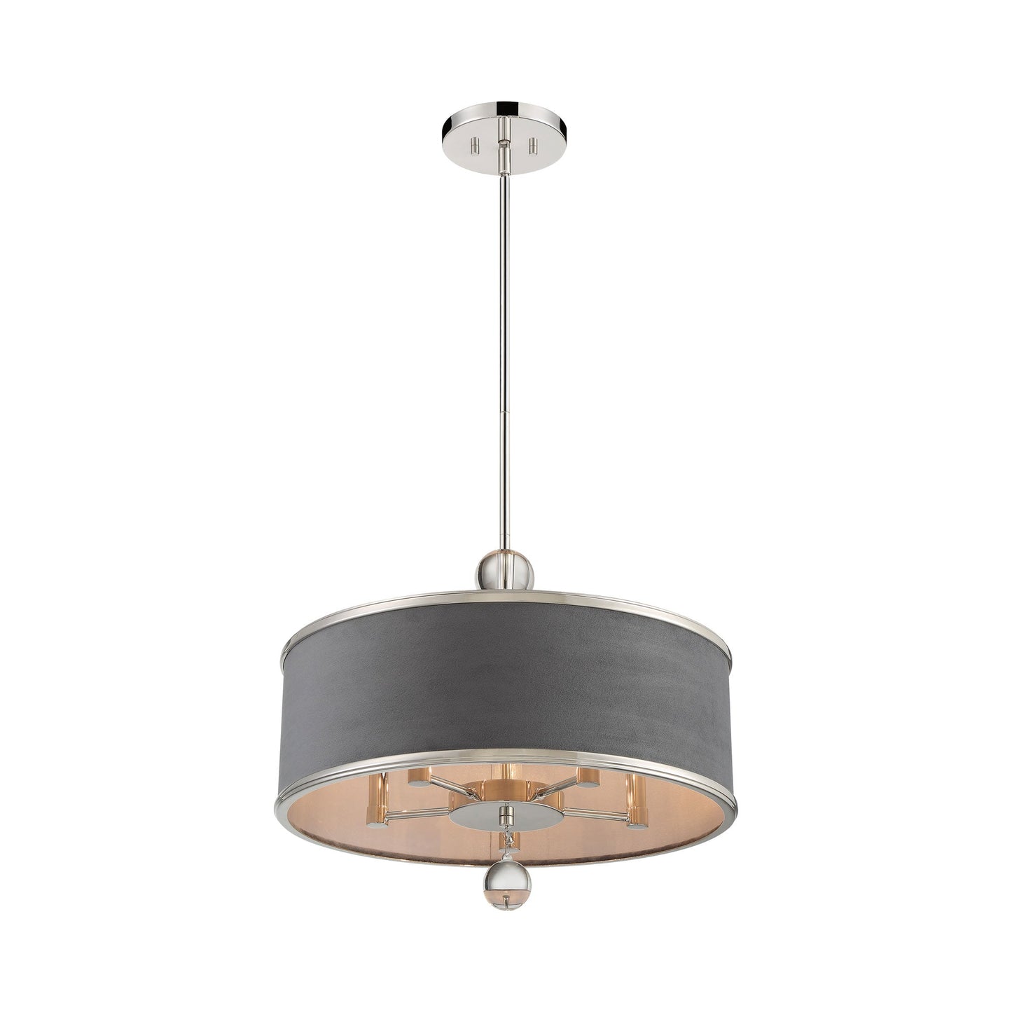 Luxour Semi Flush Convertible Pendant Light in Detail.