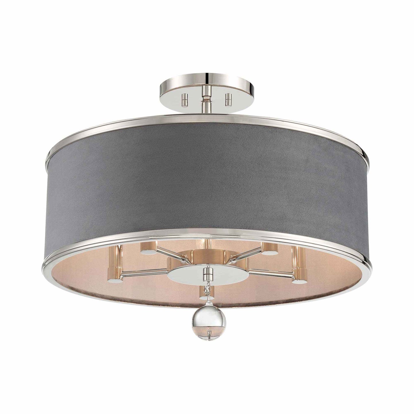 Luxour Semi Flush Convertible Pendant Light in Detail.