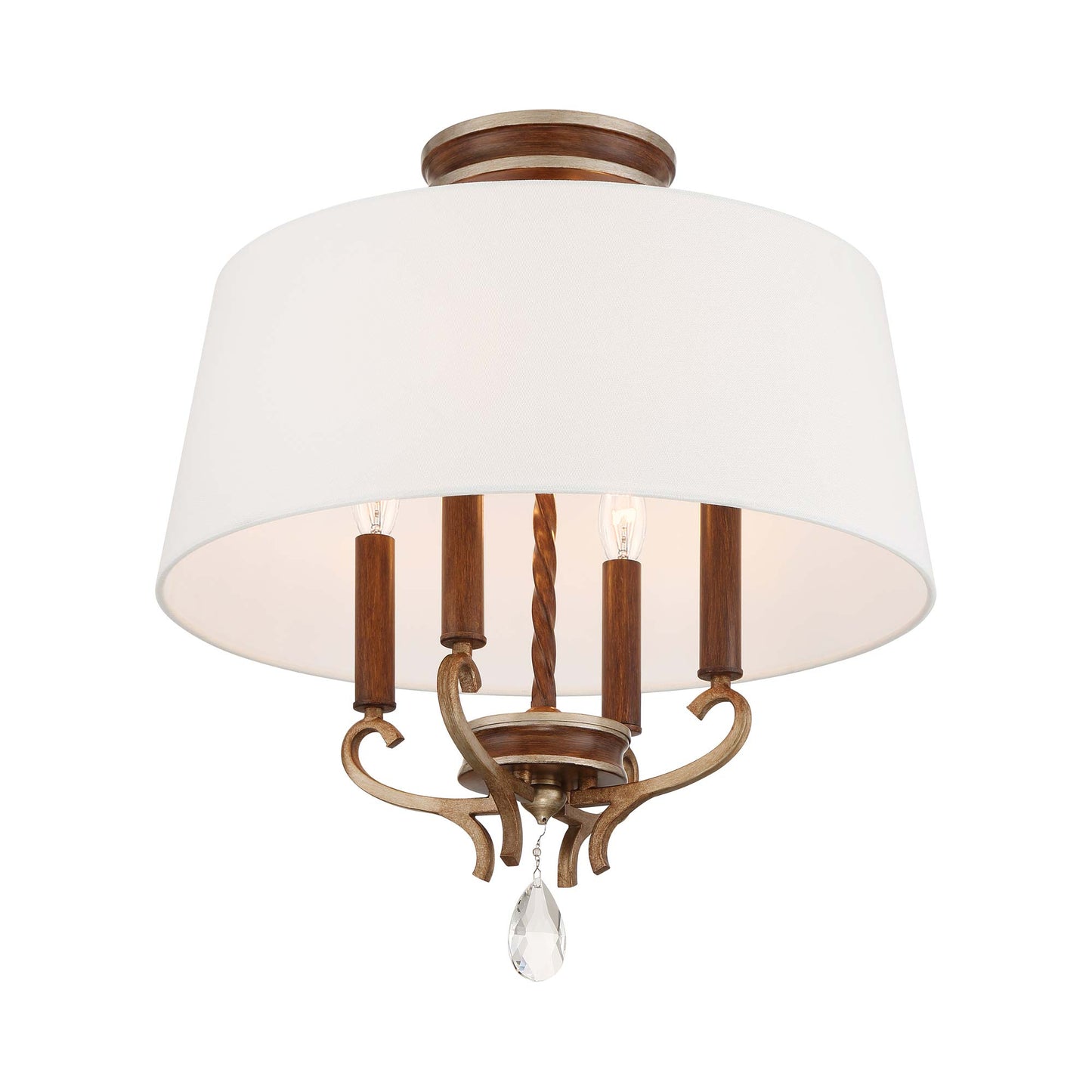 Magnolia Manor Semi Flush Mount Ceiling Light in Detail.