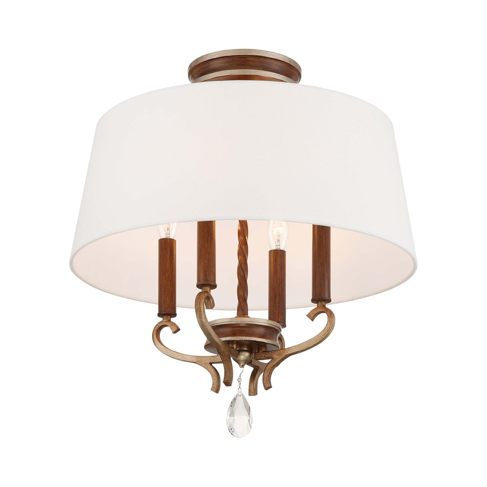 Magnolia Manor Semi Flush Mount Ceiling Light in Detail.