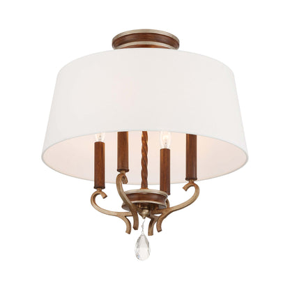 Magnolia Manor Semi Flush Mount Ceiling Light in Detail.