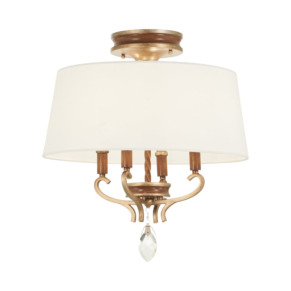 Magnolia Manor Semi Flush Mount Ceiling Light in Detail.