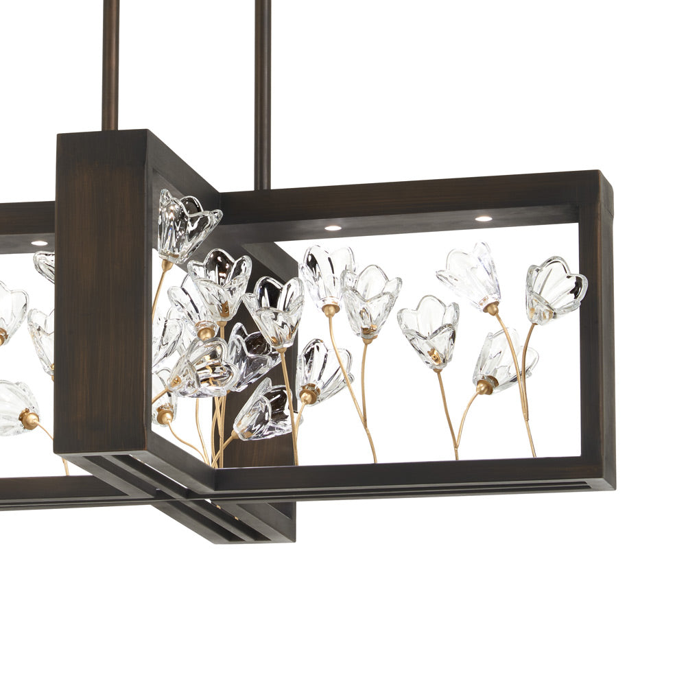 Maison Des Fleurs LED Chandelier in Detail.
